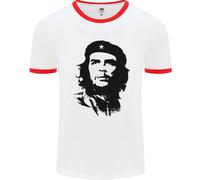 Fruit of the Loom Che Guevara Maglietta Ringer Uomo Con Stampa Jersey