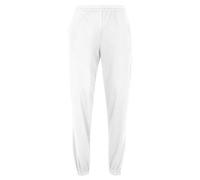 Fruit of the Loom Classic Elasticated Cuff Jog Pants + sacchetto di stoffa MyShirt, bianco, M