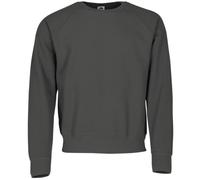 Fruit of the Loom Classic Raglan Sweat + gratis MyShirt sacchetto di stoffa, colore: grafite + gratis sacchetto di stoffa, taglia: L, grafite, L