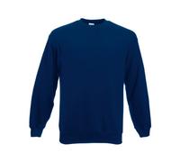 Fruit Of The Loom Classic Sweat, Felpa Girocollo Tinta Unita Uomo, Verde bottiglia, Large