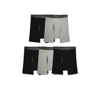 Fruit of The Loom Coolzone Boxer da Uomo, Traspiranti e Traspiranti, Colori Assortiti, Confezione da 5 - Nero/Grigio, M