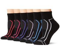Fruit of the Loom Coolzone - Calzini da donna in cotone, confezione da 6, Nero Assortiti 1, 4-10
