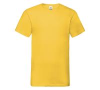 Fruit of the Loom Cotone Tinta Unita V Scollo A Valueweight Tee T-Shirt 4XL &