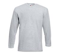 Fruit of the Loom Cotton T-Shirt Manica Lunga Valore S-5XL