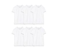 Fruit of The Loom Crew Tee Undershirts, Moisture Wicking & Tag Free, Also Available in Big & Tall Biancheria Intima Uomo (Pacco da 6)