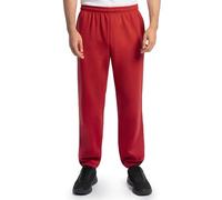 Fruit of The Loom Eversoft Fleece Bottom Sweatpants with Pockets, Relaxed Fit, Moisture Wicking, Breathable Pantaloni da Ginnastica, Fondo Elastico Rosso, S Uomo