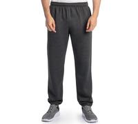 Fruit of the Loom Eversoft Fleece Sweatpants Pantaloni da Ginnastica, Nero mélange, L Uomo
