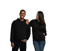 Fruit of The Loom Eversoft Fleece-Hoodies, Pullover & Durchgehender Reißverschluss, Feuchtigkeitsableitend und Atmungsaktiv, Größen S-4x Camicia, Nero, M Unisex-Adulto
