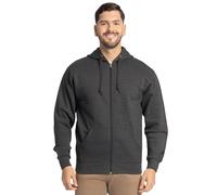 Fruit of The Loom Eversoft Fleece-Hoodies, Pullover & Durchgehender Reißverschluss, Feuchtigkeitsableitend und Atmungsaktiv, Größen S-4x Camicia, Erica Nera, XXL Unisex-Adulto