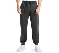 Fruit of the Loom Eversoft Fleece Joggers with Pockets, Relaxed Fit, Moisture Wicking, Breathable, Tapered Sweatpants Pantaloni da Tuta, Misto Cotone-Nero Erica, XL Uomo