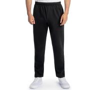 Fruit of the Loom Eversoft Fleece Open Bottom Sweatpants with Pockets, Relaxed Fit, Moisture Wicking, Breathable Pantaloni da Tuta, Nero, XXL Uomo