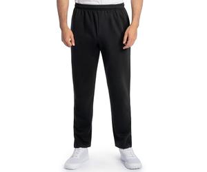 Fruit of the Loom Eversoft Fleece Open Bottom Sweatpants with Pockets, Relaxed Fit, Moisture Wicking, Breathable Pantaloni da Tuta, Nero, XXL Uomo