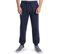Fruit of The Loom Eversoft Pantaloni da Jogging in Pile con Tasche, vestibilità Comoda, Traspiranti e Affusolati, Misto Cotone - Navy, S
