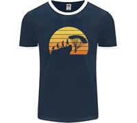 Fruit of the Loom Evolution Base Jumping Uomo T-Shirt Ringer Girocollo Jersey
