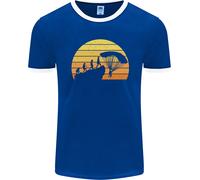 Fruit of the Loom Evolution Base Jumping Uomo T-Shirt Ringer Girocollo Jersey