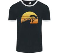 Fruit of the Loom Evolution Base Jumping Uomo T-Shirt Ringer Girocollo Jersey