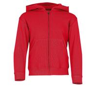 Fruit of the Loom - Felpa Aperta con Cappuccio - Bambino (5-6 Anni) (Rosso)