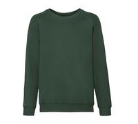 Fruit of the Loom Felpa Bambini Unisex Con Maglia Girocollo Nero