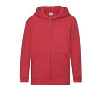 FRUIT OF THE LOOM Felpa Bimbo Manica Lunga Zip Intera Felpata In Cotone FR620350