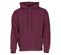 Fruit of the Loom Hooded Sweat Felpa con Capuccio, Opaco, Rosso (Burgundy 41), S Uomo