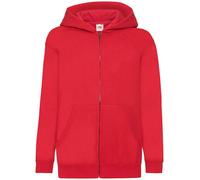 Fruit of the Loom Felpa Con Cappuccio Bambini Zip Integrale