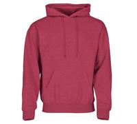 Fruit of the Loom - Felpa con cappuccio da uomo Vintage rosso mélange S