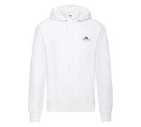 Fruit of the Loom Felpa con cappuccio uomo, bianco, S