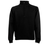 Fruit Of The Loom - Felpa con Mini Zip Tinta Unita - Uomo (RW3166)