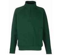 Fruit Of The Loom - Felpa con Mini Zip Tinta Unita - Uomo (RW3166)