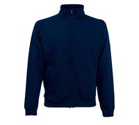 Fruit Of The Loom - Felpa con Mini Zip Tinta Unita - Uomo (RW3166)