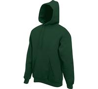 Fruit Of The Loom - Felpa da donna con cappuccio, stile classico Green (Bottle Green) Large