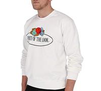 Fruit of the Loom, felpa da uomo, bianco, xxl