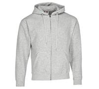 Fruit of the Loom - Felpa con cappuccio RW3161 - Zip frontale - Grigio mlange M Uomo