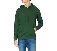 Fruit of The Loom Felpa da Uomo con Cappuccio Leggero e Pull-Over, Verde Bottiglia, M