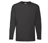 Fruit of the Loom - Felpa da uomo con maniche raglan, in diverse taglie e colori, Nero , M