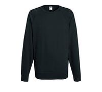 Fruit Of The Loom felpa girocollo alla raglan da uomo a maniche lunghe Light Graphite Small