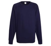 Fruit Of The Loom - Felpa Girocollo Maniche Raglan - Uomo (L) (Azzurro)