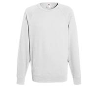 Fruit Of The Loom - Felpa Girocollo Maniche Raglan - Uomo (L) (Bianco)