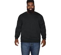Fruit of the Loom Felpa in Pile Eversoft con Cappuccio e Pantaloni Maglia di Tuta, Girocollo Nero, XXL Große Größen Uomo