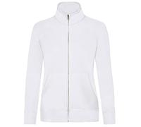 Fruit of the Loom Felpa Invernale con Zip Donna (L) (Bianco)
