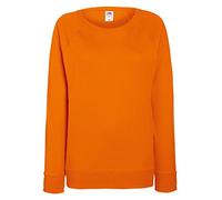 Fruit Of The Loom - Felpa leggera da donna, con maniche raglan, 240 g/m² Arancione XS