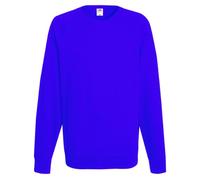 Fruit of the Loom - Felpa Leggera Maniche Raglan 240g/mq - Uomo (L) (Blu reale)