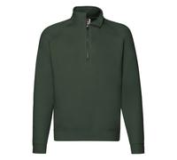 FRUIT OF THE LOOM Felpa Manica Lunga Mezza Zip in Cotone Felpata Uomo FR620320