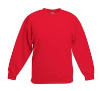 Fruit Of The Loom - Felpa Maniche Lunghe Girocollo - Bambino (RW3304)