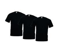Fruit of the Loom Fotl-PACK_138, T-Shirt Uomo, Nero, Medium (Taglia Produttore:M)