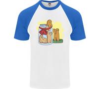 Fruit of the Loom Gingerbread Man Escape T-Shirt Baseball Uomo Uomo S/S
