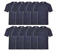Fruit of the Loom Heavy Cotton 10 Pack Tee, T-Shirt Uomo, Blu (Navy 32), (Talla produttore: Large)