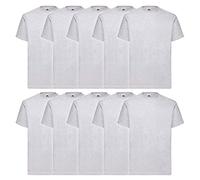 Fruit of The Loom Heavy Cotton 10 Pack Tee, T-Shirt Uomo, Grigio (Heather Grey 94), XX-Large