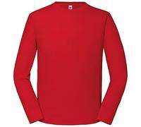 Fruit of the Loom Iconic 195 Ringspun Premium - Maglietta a maniche lunghe da uomo, S