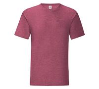 Fruit of the Loom Iconic Maglietta Maniche Corte Uomo (XL) (Bordeaux Screziato)